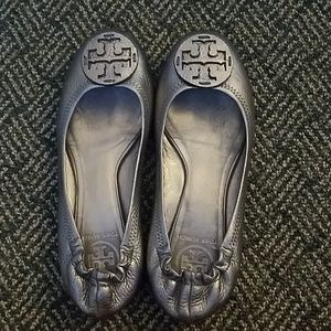 Silver Tory Burch Shoes